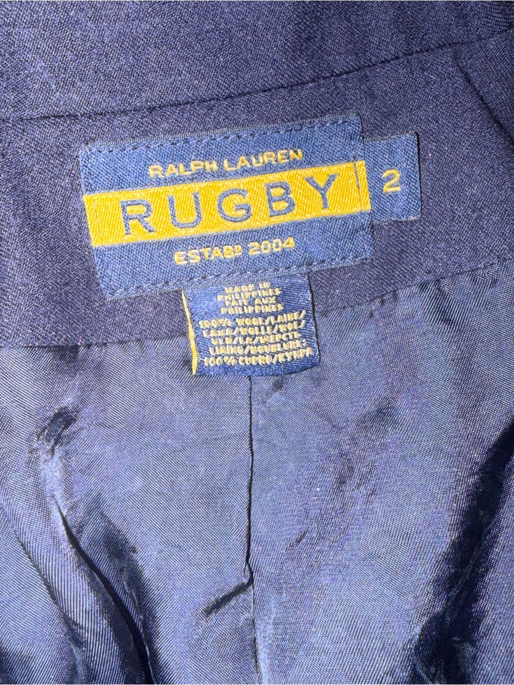 Ralph Lauren Navy Blazer with Gold Buttons - Picture 4 of 6